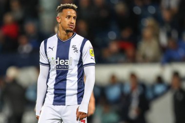 Callum Robinson #7 of West Bromwich Albion looks dejected at full time