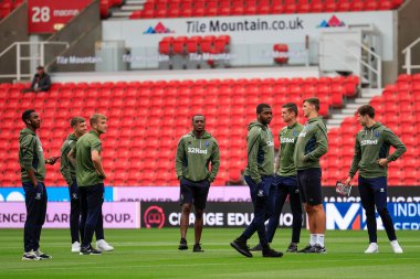 Middlesbrough players during the pitch walkabout
