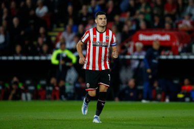 John Egan #12 of Sheffield United 