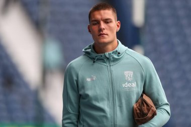 Ted Cann #30 of West Bromwich Albion arrives at the game ahead of kick off