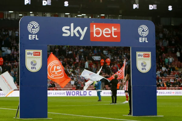 Sky Bet Efl Championship Branded Board — 스톡 사진