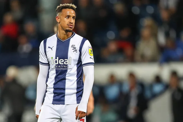 Callum Robinson West Bromwich Albion Looks Dejected Full Time — Stockfoto