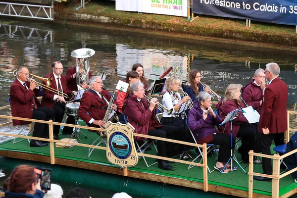 Hythe Town Band Float Seen Fete — Foto Stock