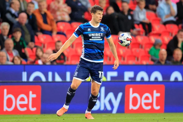 Paddy McNair #17 of Middlesbrough controls the ball