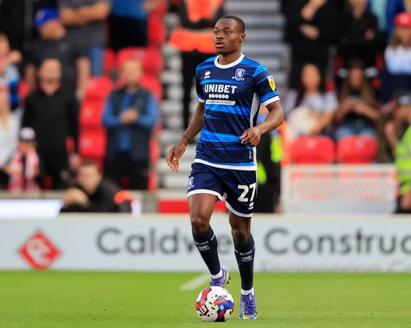 Marc Bola #27 of Middlesbrough runs with the ball