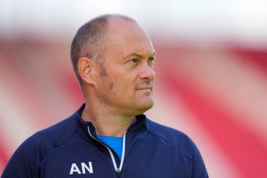 Alex Neil manager of Sunderland inspects the pitch before the game 