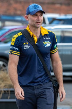 Rohan Smith Head Coach of Leeds Rhinos arrives at Headingley Stadium ahead of tonight's game 