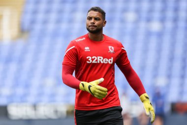 Zack Steffen #1 of Middlesbrough during the warm up 