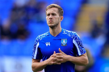 Will Vaulks #4 of Sheffield Wednesday during the warm up for the game