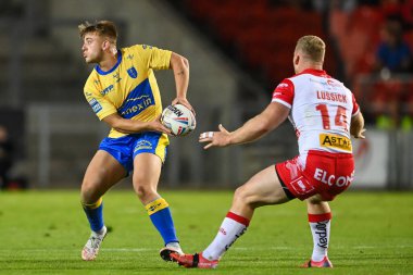 Mikey Lewis #20 of Hull KR in action
