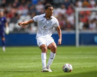 Ben Cabango #5 of Swansea City in action during the game 