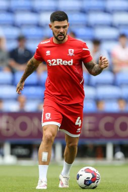 Alex Mowatt #4 of Middlesbrough during the warm up 