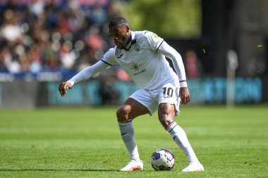 Olivier Ntcham #10 of Swansea City in action during the game 