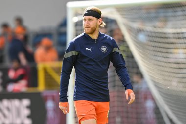 Josh Bowler #11 of Blackpool during the pre-game warmup