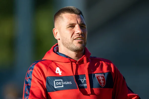 Shaun Kenny Dowall Hull Arrives Totally Wicked Stadium Home Helens — Foto Stock