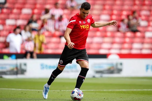 John Egan Sheffield United Warms Game — ストック写真