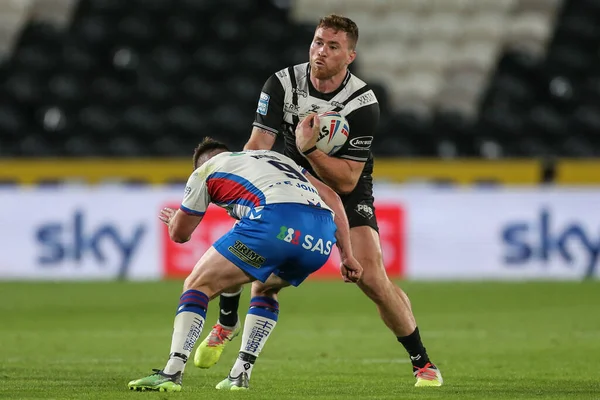 Scott Taylor Hull Stopped Liam Hood Wakefield Trinity — 스톡 사진