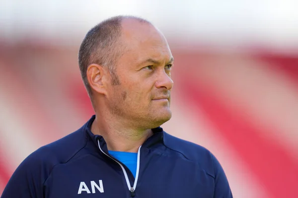 Alex Neil Manager Sunderland Inspects Pitch Game — 스톡 사진