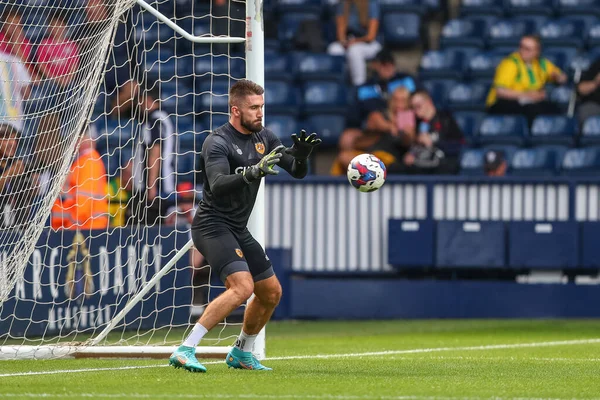 Matt Ingram Hull City Warms Ahead Kick — Foto de Stock