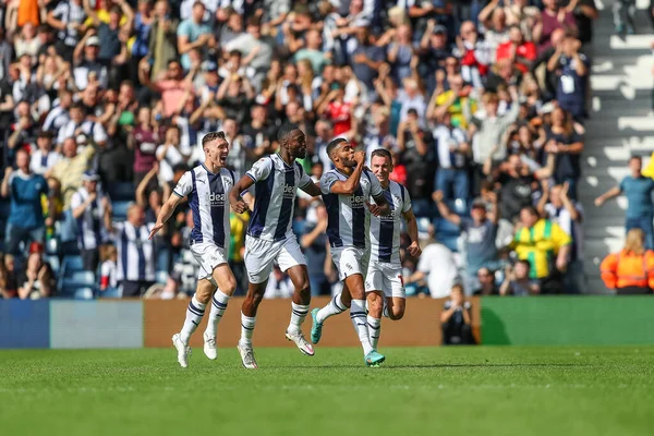 Darnell Furlong West Bromwich Albion Celebrates His Goal Make — Foto Stock