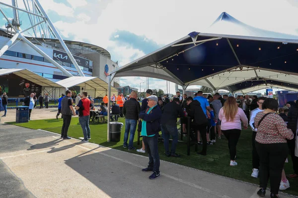 Improving Match Day Experience Supporters New Fan Zone University Bolton — Foto Stock