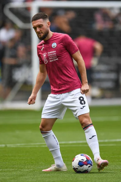 Matt Grimes Swansea City Pre Game Warmup — Foto Stock