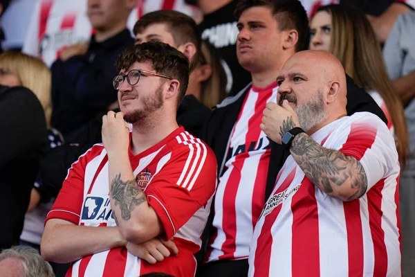 Sunderland Fans Watch Game — 스톡 사진