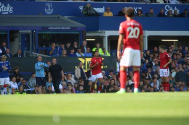 Morgan Gibbs-White #10 of Nottingham Forest comes on as a substitute to make his debut
