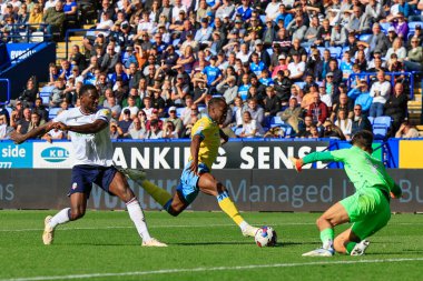 Dennis Adeniran #8 of Sheffield Wednesday runs through on goal but cannot get a shot in