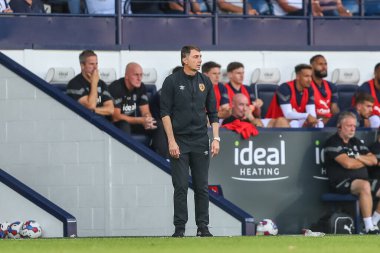 Shota Arveladze manager of Hull City during the game 