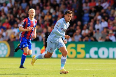 Philippe Coutinho of Aston Villa in action. 