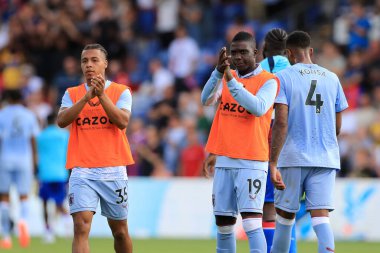 Marvelous Nakamba of Aston Villa and Cameron Archer of Aston Villa applaud the support. 