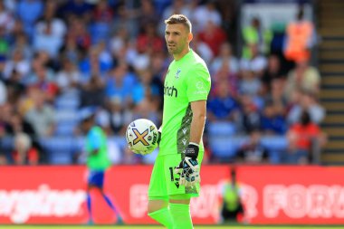 Vicente Guaita of Crystal Palace in action.