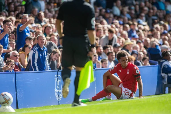 Brennan Johnson Nottingham Forest Looks Referee Going — Stockfoto