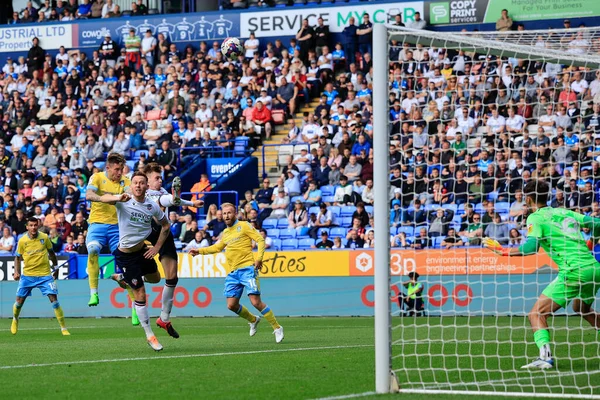Josh Windass #11 of Sheffield Wednesday sees his header go over the bar