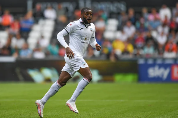 Olivier Ntcham Swansea City Action Game — 스톡 사진