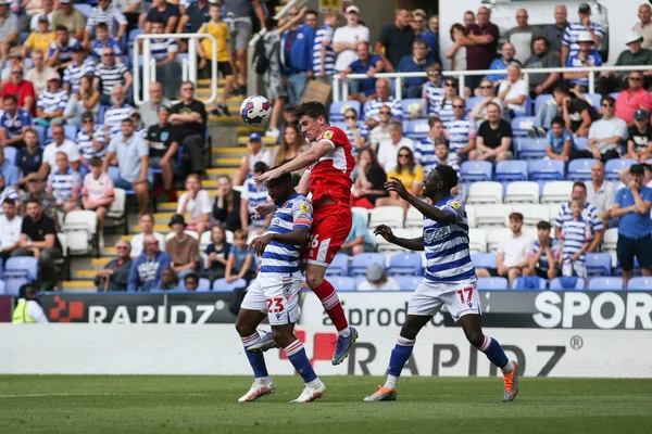 Darragh Lenihan #26 of Middlesbrough wins a header in the box