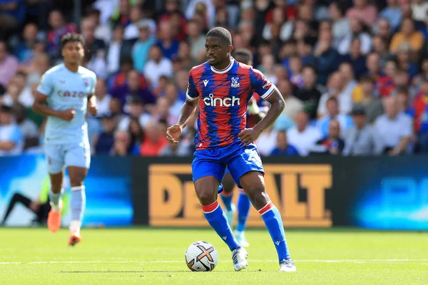 Cheick Doucour of Crystal Palace in action. 