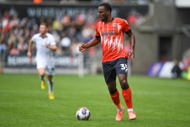 Cameron Jerome #35 of Luton Town in action during the game 