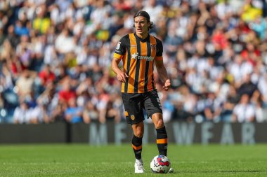 Alfie Jones #5 of Hull City in action during the game 