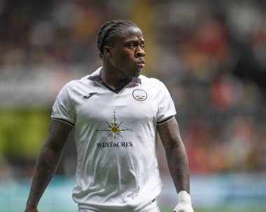 Michael Obafemi #9 of Swansea City during the game