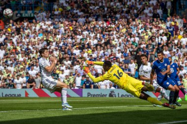 douard Mendy #16 of Chelsea with a crucial punch away during the first half  