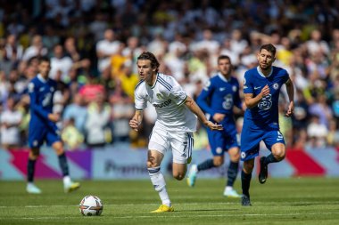 Brenden Aaronson #7 of Leeds United in action during the game 
