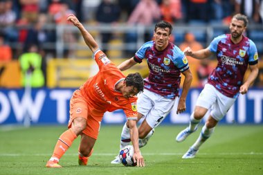 Kenny Dougall #12 of Blackpool in action during the game