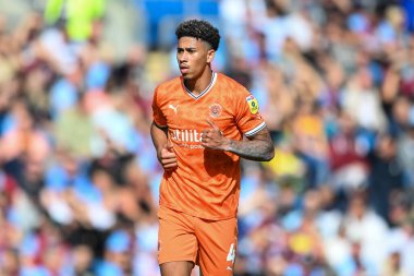 Jordan Lawrence-Gabriel #4 of Blackpool in action during the game