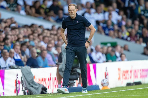 Thomas Tuchel manager of Chelsea during the first half 