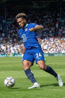 Reece James #24 of Chelsea on the ball during the game 