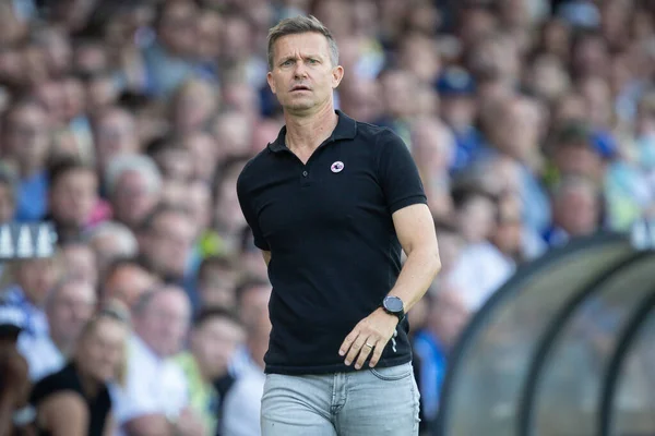 Jesse Marsch Manager Del Leeds United Durante Partita — Foto Stock