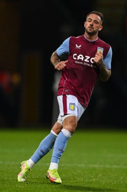Danny Ings #9 of Aston Villa  in action during the game