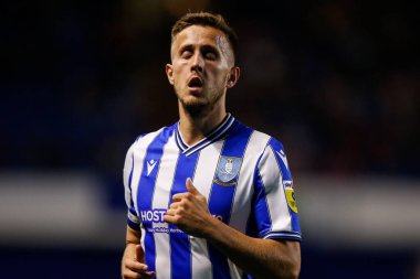 Will Vaulks #4 of Sheffield Wednesday reacts during the game